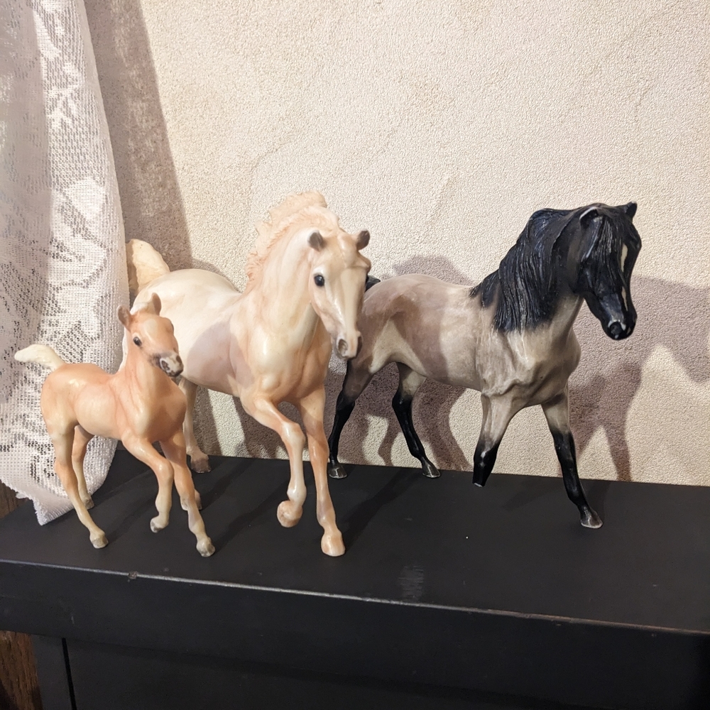 Breyer Horse Set 1225 Cloud's Legacy Andalusian Stallion Foal Mesteno's Mother